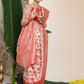 Shree Shyam Fashion Linen Cotton Red & White Saree