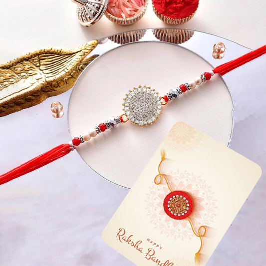 trueBrowns X Voylla Men's American Diamond Thread Rakhi For Brother | Swadesiicart