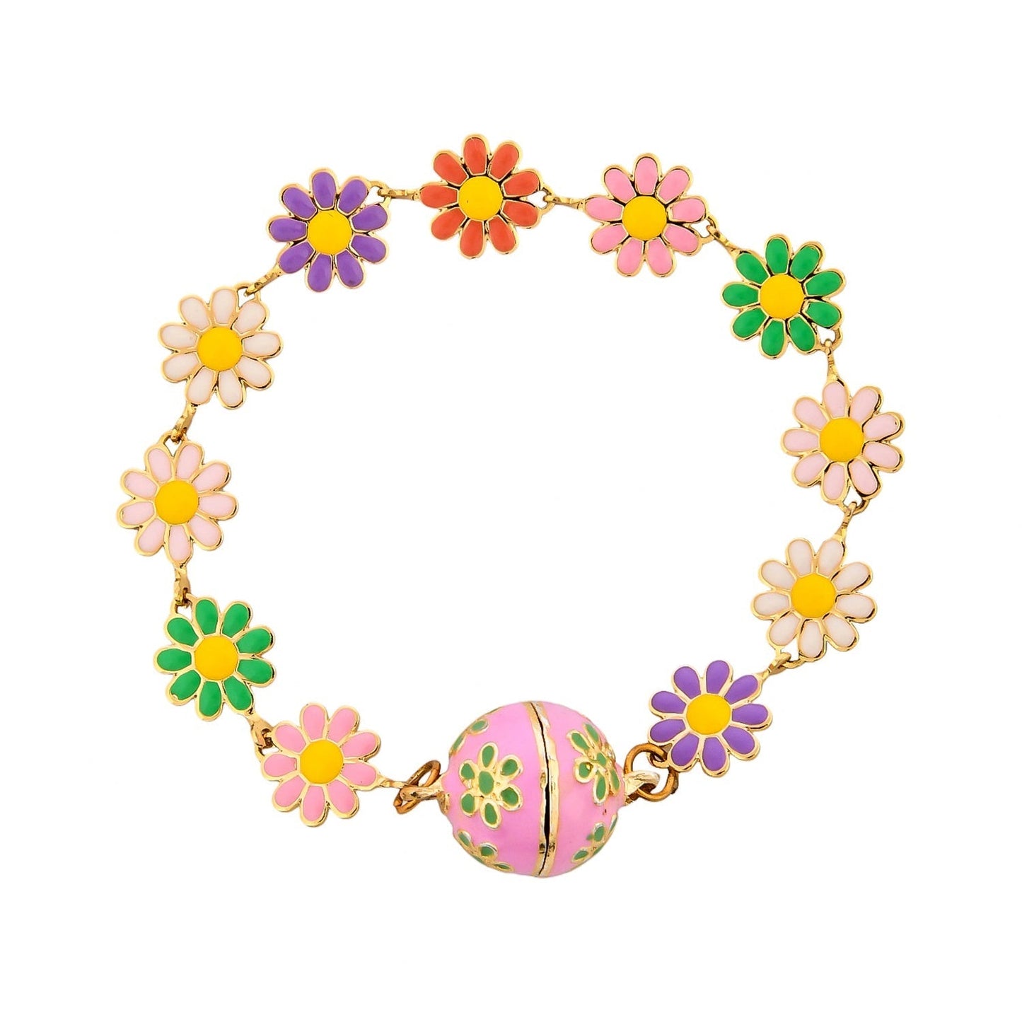trueBrowns X Voylla Colourful Flowers Kid's Thread Rakhi For Kids | Swadesiicart