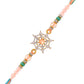 trueBrowns X Voylla Men's Pastel Designer American Diamond Beaded Thread Rakhi For Brother | Swadesiicart