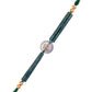 trueBrowns X Voylla Men's Om Green Beads Thread Rakhi For Brother | Swadesiicart
