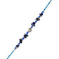 trueBrowns X Voylla Blue Beads Bohemian Motif Thread Rakhi For Brother | Swadesiicart
