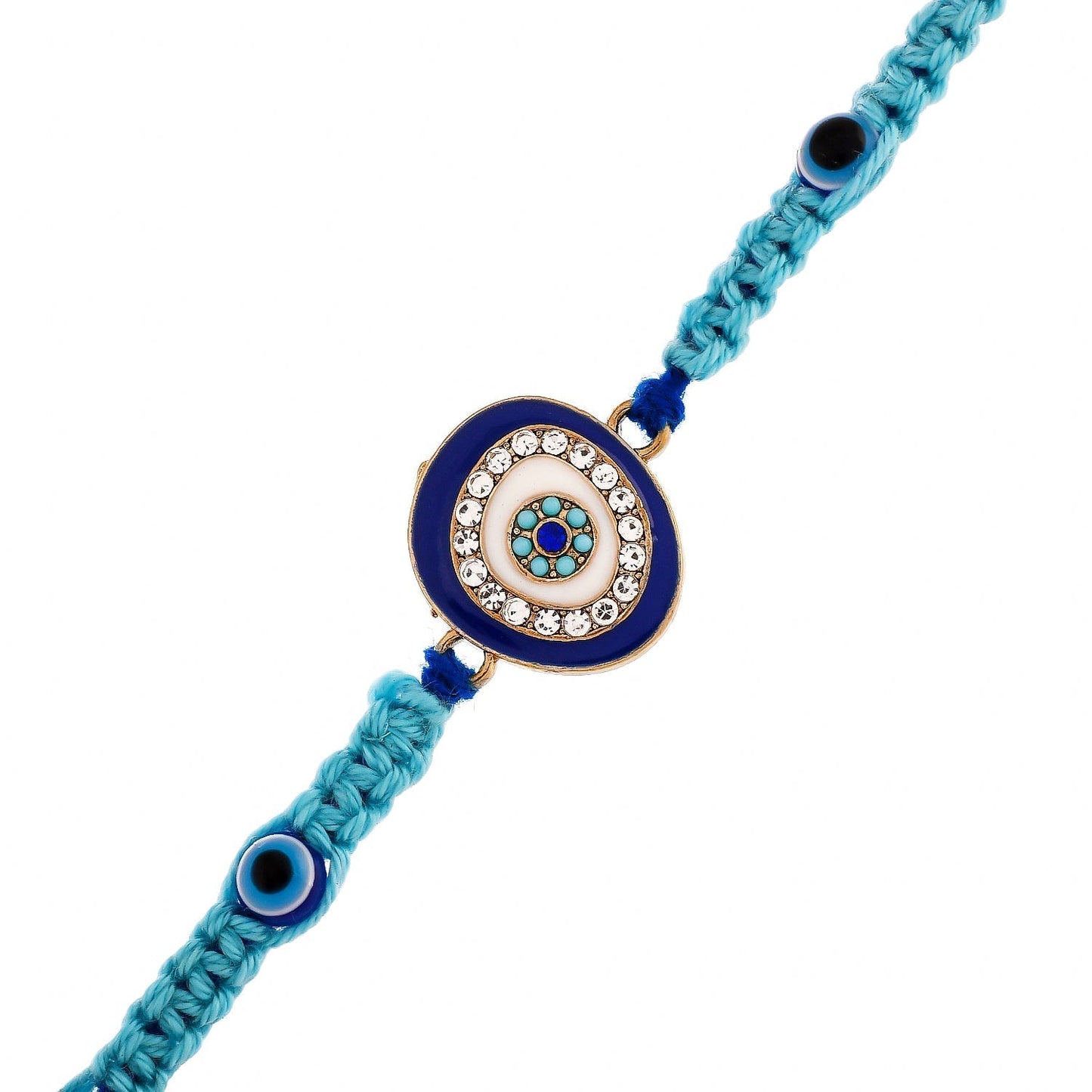 trueBrowns X Voylla Evil Eye Men's Thread Rakhi For Brother | Swadesiicart