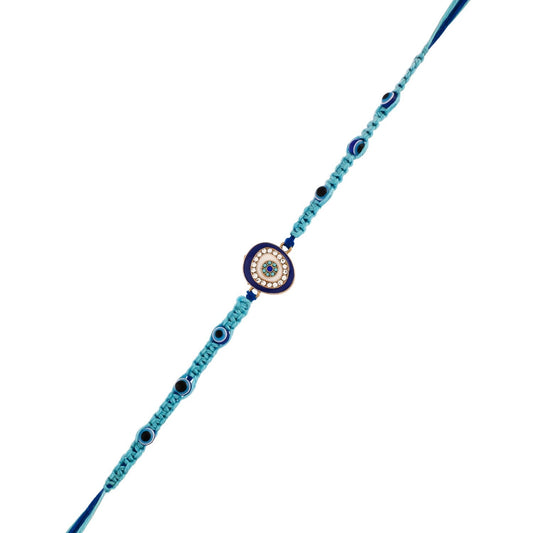 trueBrowns X Voylla Evil Eye Men's Thread Rakhi For Brother | Swadesiicart