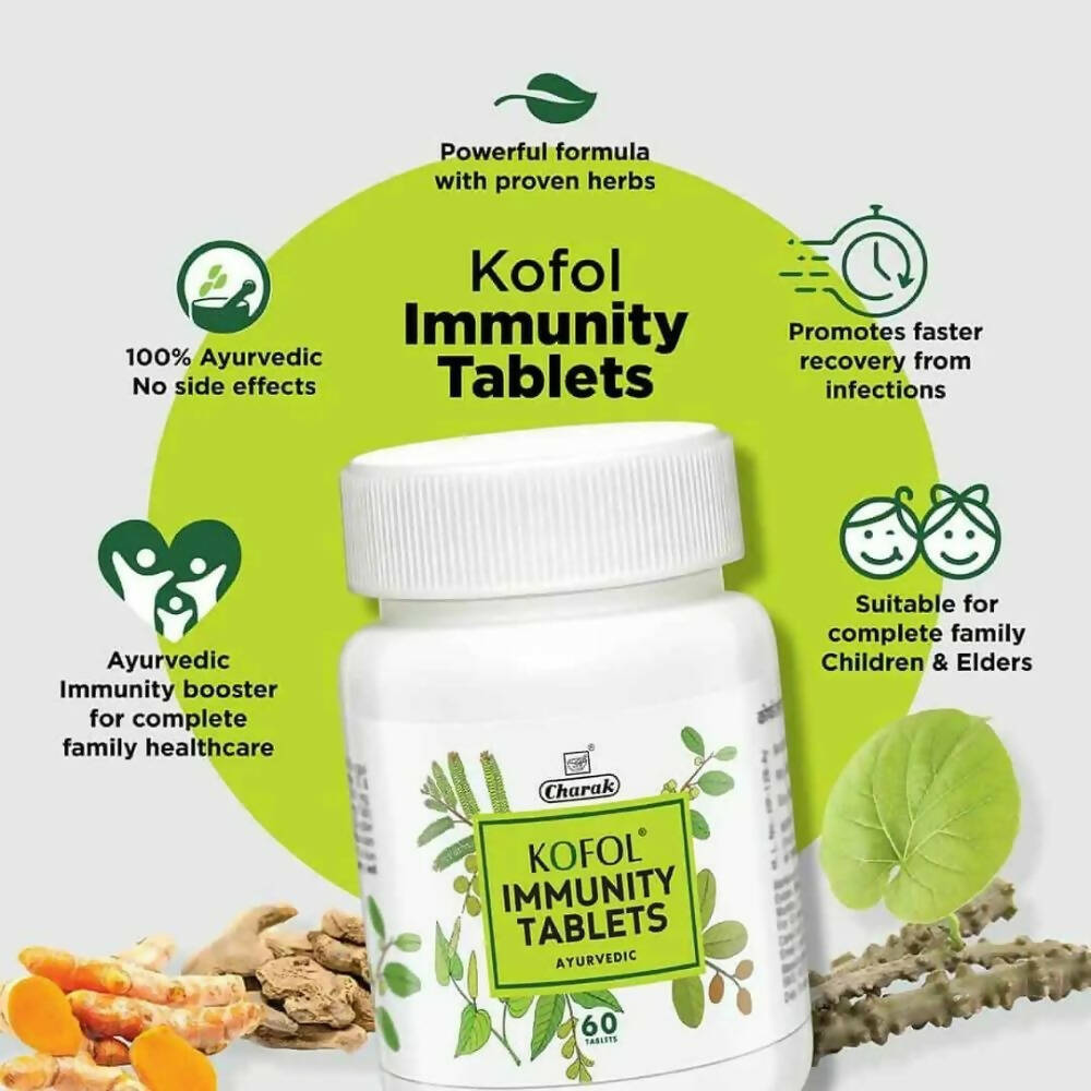 Charak Kofol Immunity Tablets - Swadesiicart