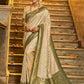 Anaita Off White Banarasi Saree With Blouse Piece