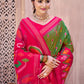 Anaita Mehendi Silk Saree With Blouse Piece