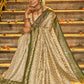 Anaita Off White Banarasi Saree With Blouse Piece