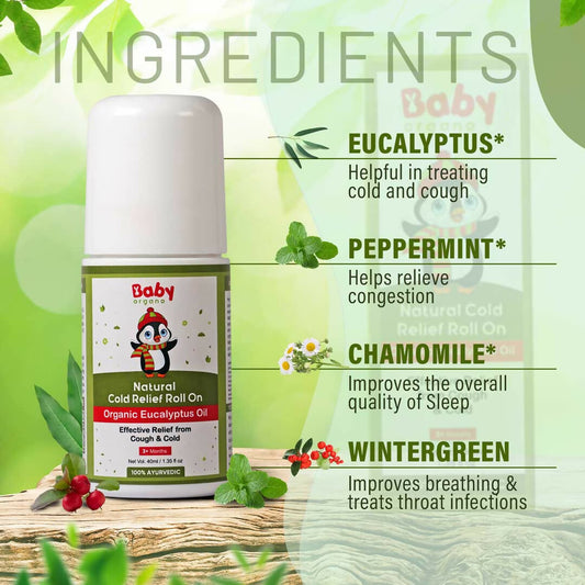 Babyorgano Natural Cold Relief Roll On - Swadesiicart