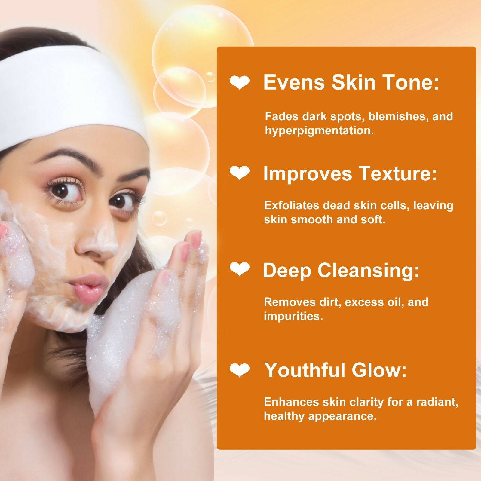 Globus Naturals Glutathione Skin Lightening Soap Enriched with Kojic Acid & Vitamin C, E, Reduces Dark Spots, Wrinkles & Fine Lines | Swadesiicart