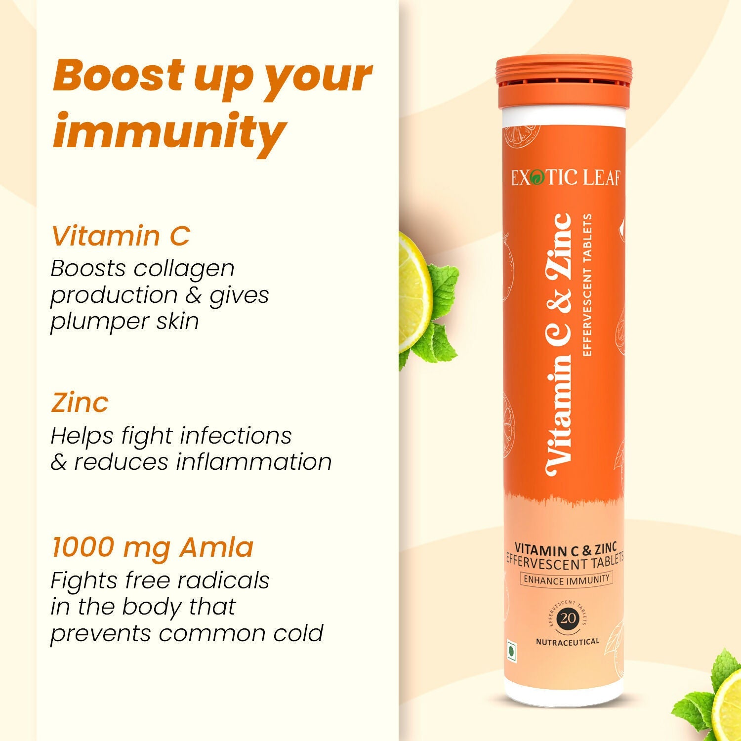 Exotic Leaf Vitamin C Tablets - Swadesiicart