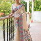 Vishnu Weaves Women's Navy-Blue Muga Cotton Woven Saree with Blouse - Swadesiicart