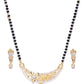 Priyaasi Women American Diamond Mangalsutra Set With Earrings - Swadesiicart