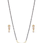 Priyaasi Women American Diamond Mangalsutra Set With Earrings - Swadesiicart