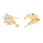 Priyaasi Desiner Floral Shaped Gold-Polished American Diamond Mangalsutra Set For Women - Swadesiicart