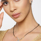 Priyaasi Women Dual Toned AD Studded Beautiful Design Traditional Mangalsutra Set - Swadesiicart