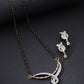 Priyaasi Women Dual Toned AD Studded Beautiful Design Traditional Mangalsutra Set - Noz2Toz