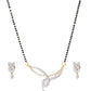 Priyaasi Women Dual Toned AD Studded Beautiful Design Traditional Mangalsutra Set - Swadesiicart