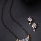 Priyaasi Women Gold-Polished American Diamond Studded Multilayer Design Mangalsutra Set - Noz2Toz