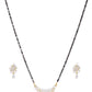 Priyaasi Women Gold-Polished American Diamond Studded Multilayer Design Mangalsutra Set - Swadesiicart