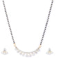 Priyaasi Women American Diamond Gold-Polished Mangalsutra Set - Swadesiicart