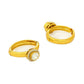 Women's Hoops Kundan Earrings - Ruby Raang | Swadesiicart