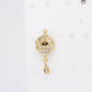 Gold-Polished Alloy American Diamond Pendant Necklace Set - The Pari - Swadesiicart