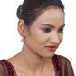 Gold-Polished Alloy Assymetric Stone Studded Pendant Necklace - The Pari | Swadesiicart