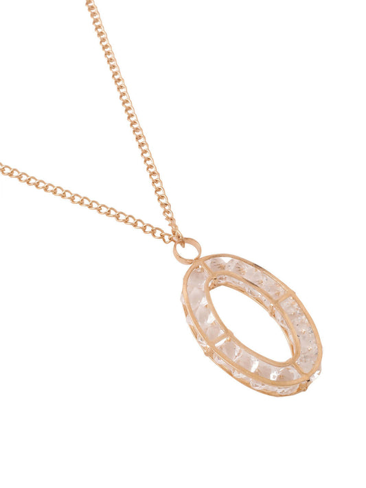 NVR Women Gold-Polished Oxidised Bohemian Necklace | Swadesiicart