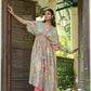 Women's Casual Fashionable Multi Mull Cotton co-ord set - Anya - Swadesiicart