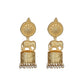 Joban Fashion Women Matte Gold Brass Jhumka | Swadesiicart
