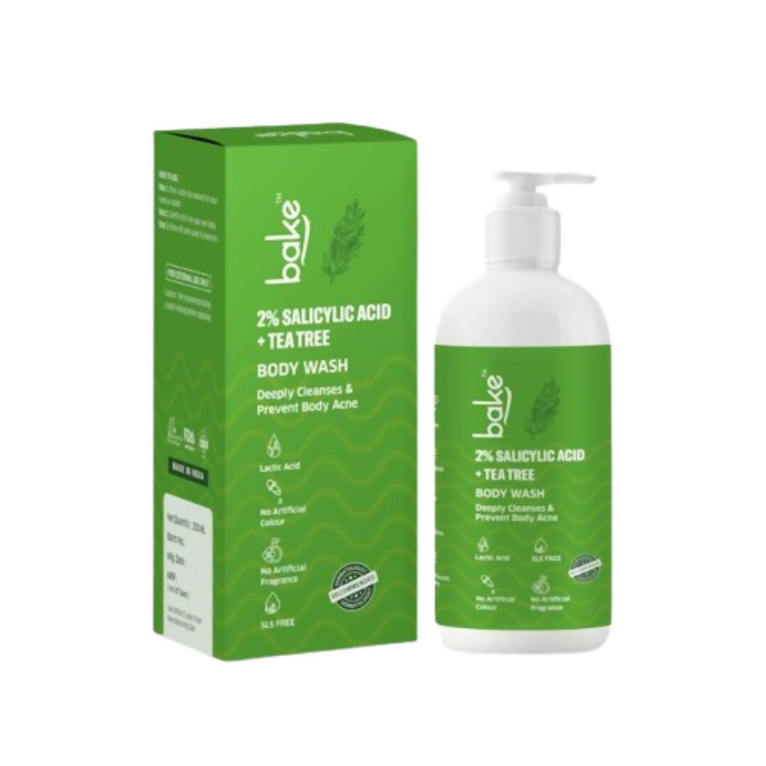 Bake 2% Salicylic Acid + Tee Tree Body Wash | Swadesiicart