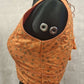 Kia Fashions Orange Twin Tone Golden All Over Sequins Readymade Blouse - Swadesiicart