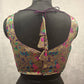 Kia Fashions Purple Jacquard Weave Multi Color Paithani Readymade Blouse - Swadesiicart