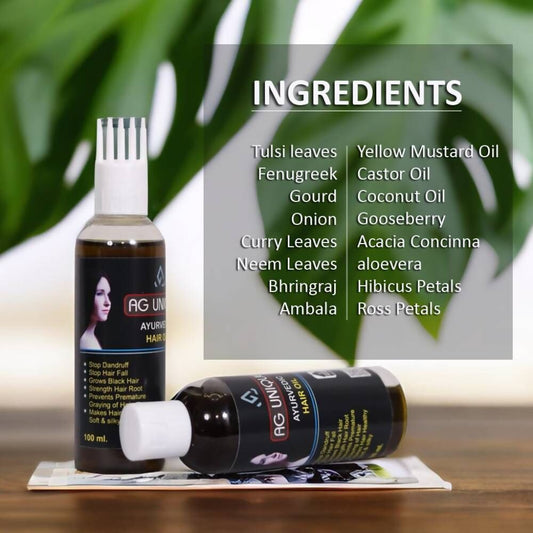 Ag Unique Ayurvedic Hair Oil - Limited Time Offer - Swadesiicart