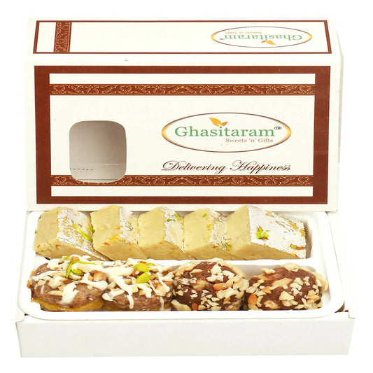 Ghasitaram Assorted Box Of Barfis, Dryfruit Sweets | Swadesiicart