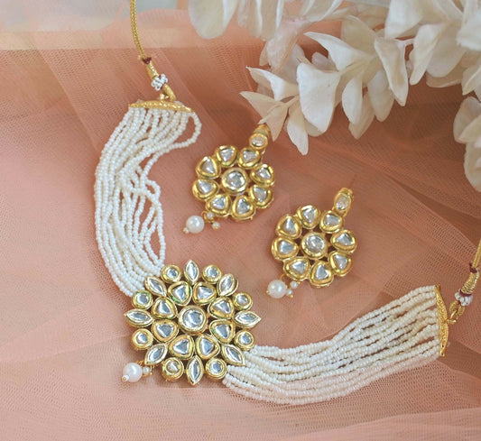 Joban Fashion Copper Kundan Choker | Swadesiicart