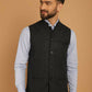 Even Apparels Pure Wool Nehru Jacket - Blue | Swadesiicart