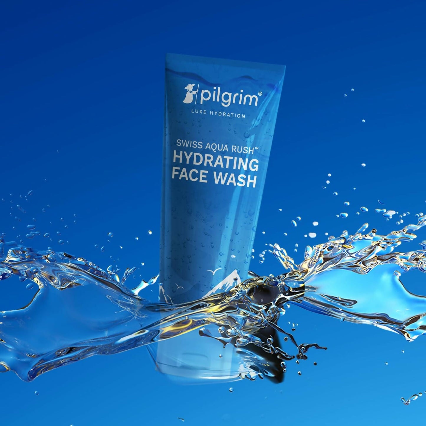 Pilgrim Swiss Aqua Rush Hydrating Face Wash, Refreshes Skin & Restores Hydration - Swadesiicart