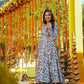 Aayaa Designer Printed Full Flared Suit