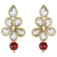 Gold-Polished Traditional Kundan & Pearl Studded Necklace Jewellery Set For Women - Wahe Jewels - Swadesiicart