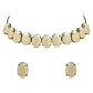 Glamorous Fashionable Eye-Catching Cream Beaded Choker and Earrings Set For Women/Girls - Wahe Jewels - Swadesiicart