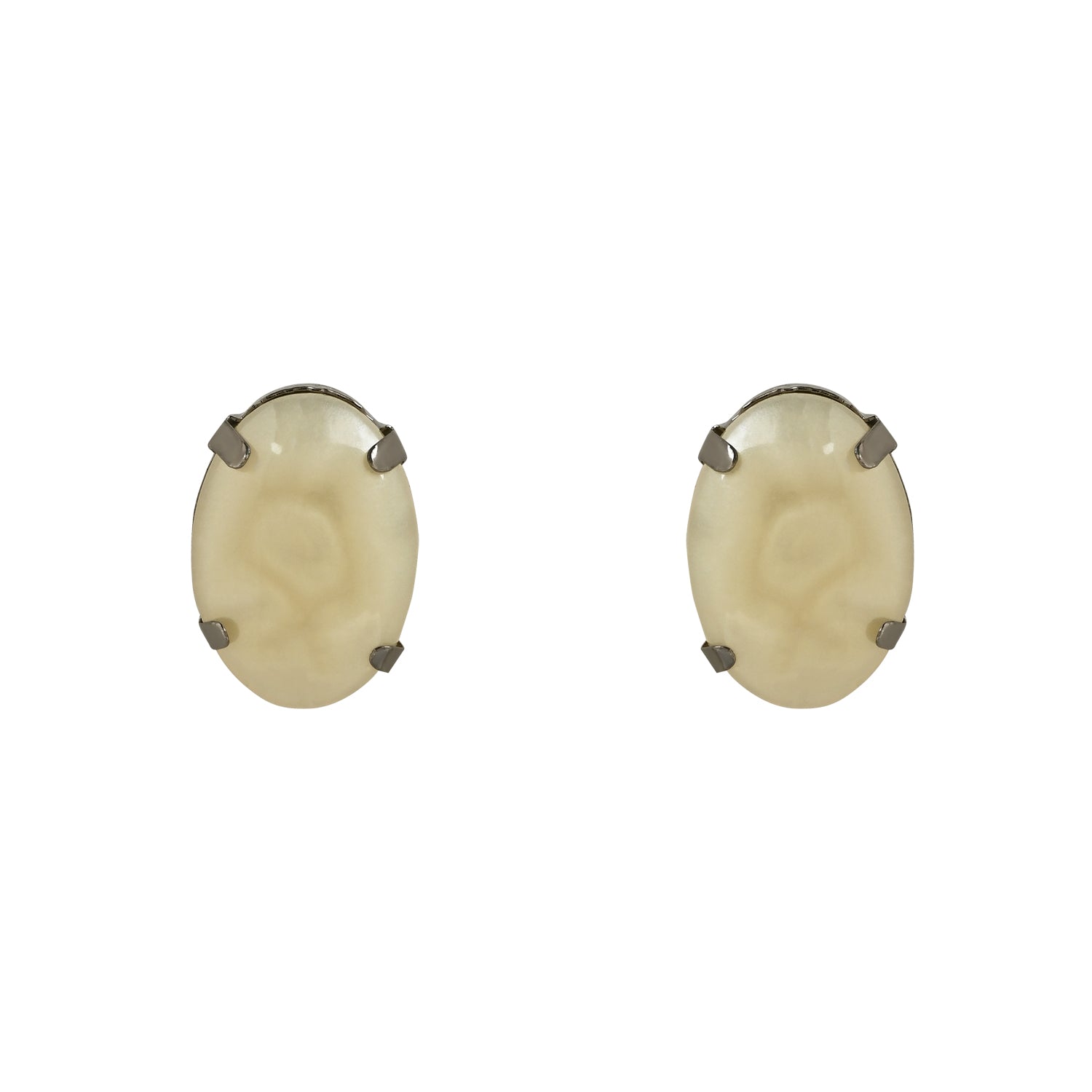 Glamorous Fashionable Eye-Catching Cream Beaded Choker and Earrings Set For Women/Girls - Wahe Jewels - Swadesiicart