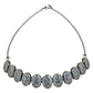 Glamorous Fashionable Eye-Catching Grey Beaded Choker and Earrings Set For Women/Girls - Wahe Jewels - Swadesiicart