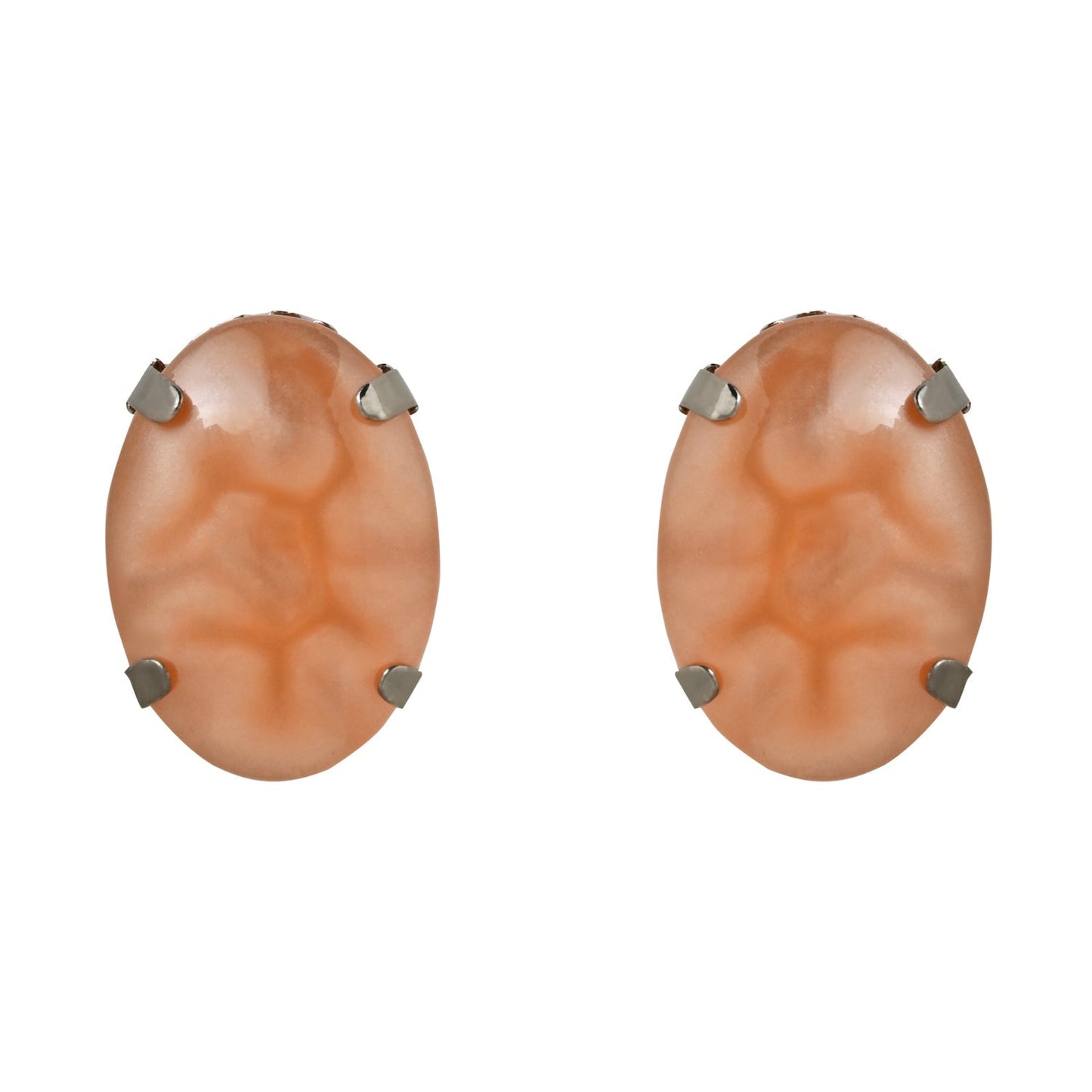 Glamorous Fashionable Eye-Catching Peach Beaded Choker and Earrings Set For Women/Girls - Wahe Jewels - Swadesiicart