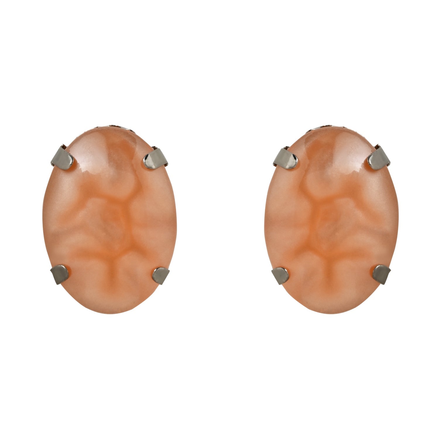 Glamorous Fashionable Eye-Catching Peach Beaded Choker and Earrings Set For Women/Girls - Wahe Jewels - Swadesiicart