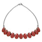 Glamorous Fashionable Eye-Catching Red Beaded Choker and Earrings Set For Women/Girls - Wahe Jewels - Swadesiicart