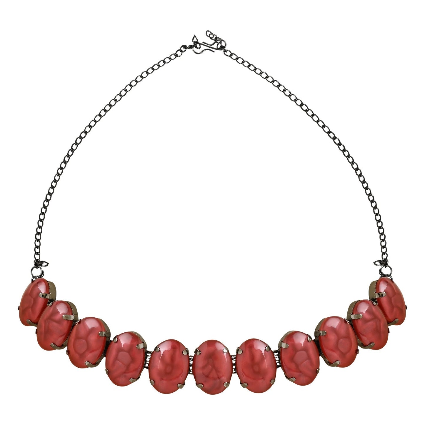 Glamorous Fashionable Eye-Catching Red Beaded Choker and Earrings Set For Women/Girls - Wahe Jewels - Swadesiicart