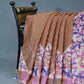 Shades Of Chikoo With Off-White Colour Leheriya Georgette Saree By Gayathri Reddy Designer Studio | Swadesiicart