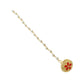 NVR Women's Trending Stylish Gold-Polished Maang Tikka | Swadesiicart
